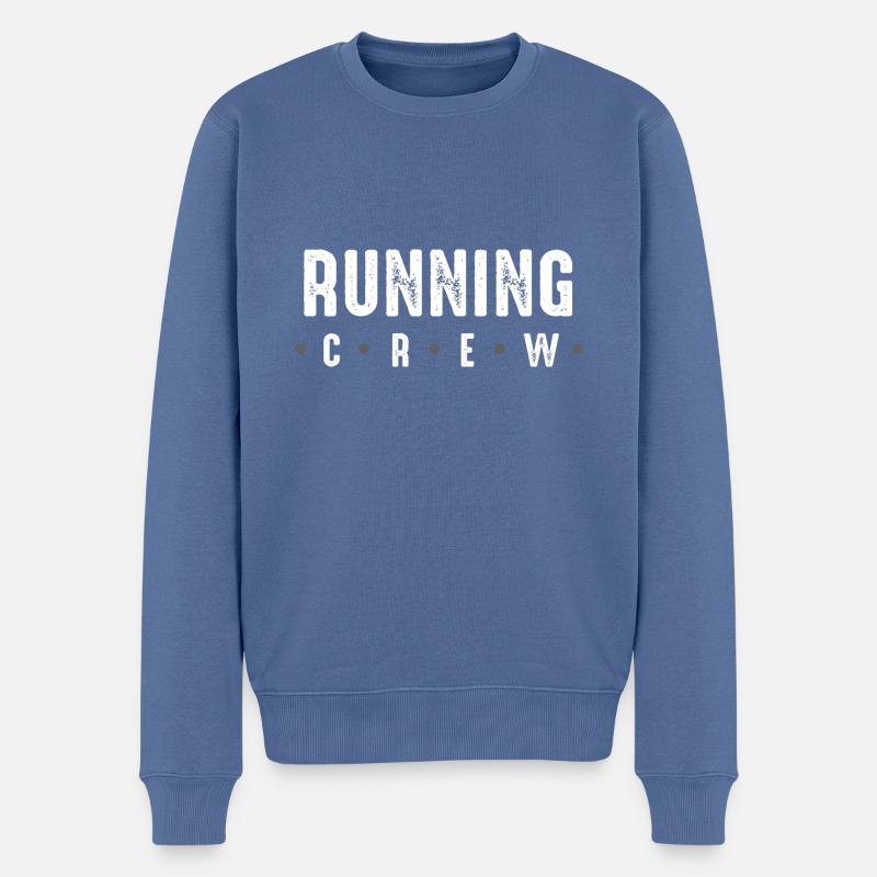 Équipe de course - Pull Premium bio Homme - bleu pigeon