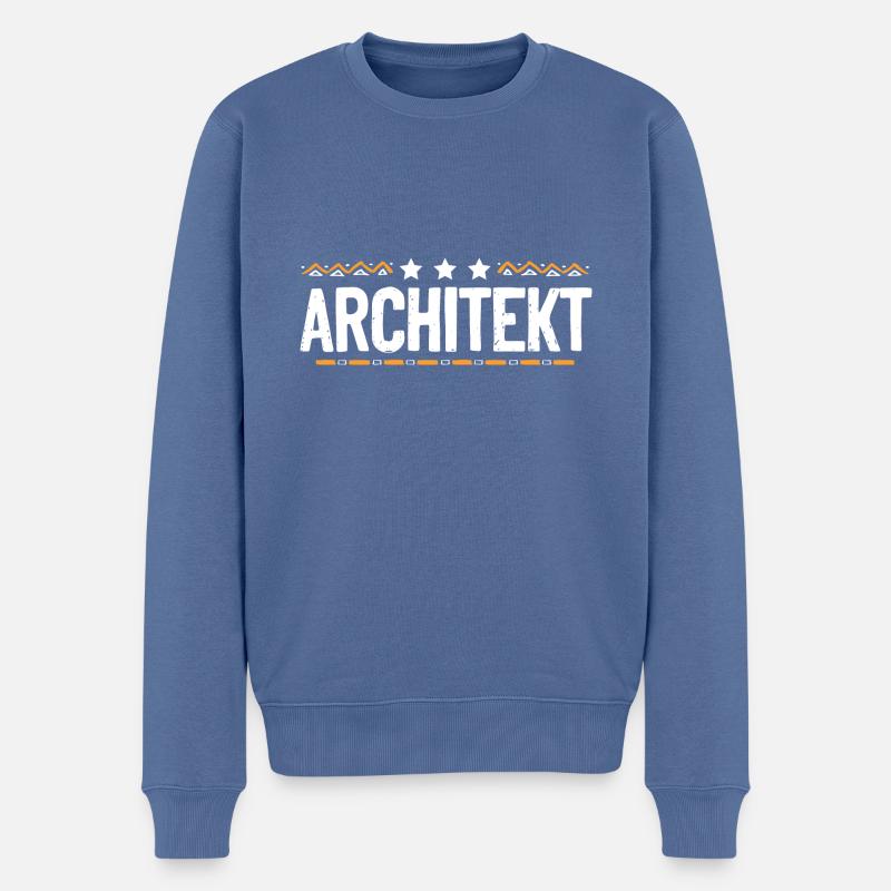 Architekt Beruf - Männer Premium Bio Pullover - Taubenblau