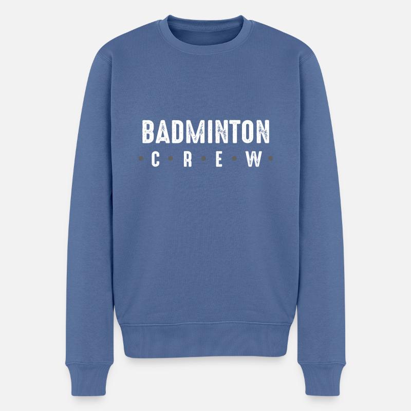 Équipage de badminton - Pull Premium bio Homme - bleu pigeon