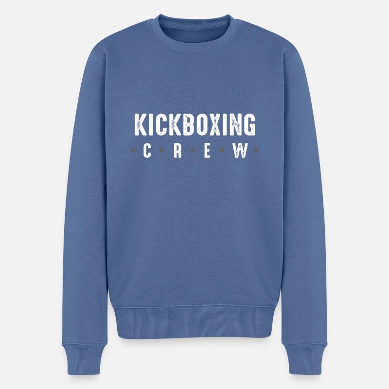 Équipe de kickboxing - Pull Premium bio Homme - bleu pigeon