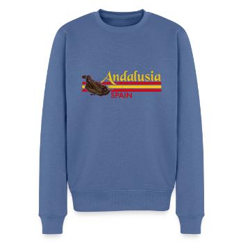 Jamon Keule Tapas Spanisch Küche Schinken Essen - Männer Premium Bio Pullover - Taubenblau - Vorne - Nico (187cm)