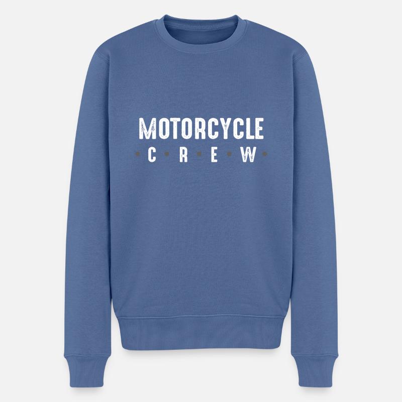 Équipage de moto - Pull Premium bio Homme - bleu pigeon
