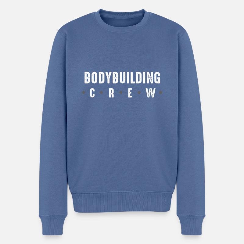 Equipe de musculation - Pull Premium bio Homme - bleu pigeon