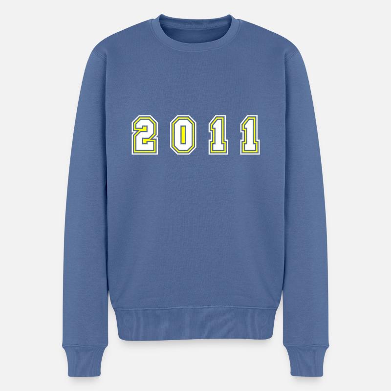 Numéro de l’année 2011 - Pull Premium bio Homme - bleu pigeon