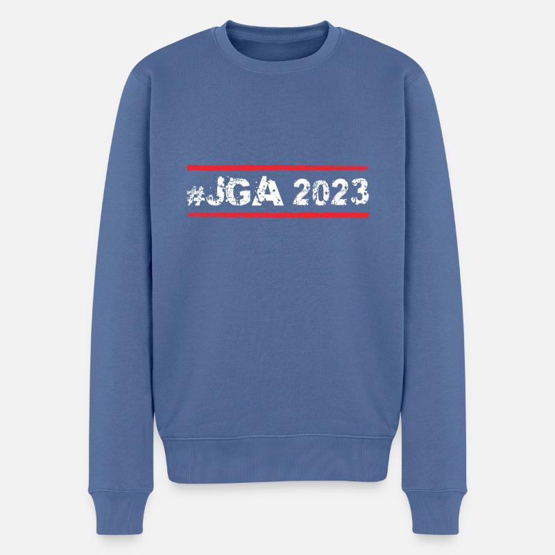 Jga 2023 - Männer Premium Bio Pullover - Taubenblau