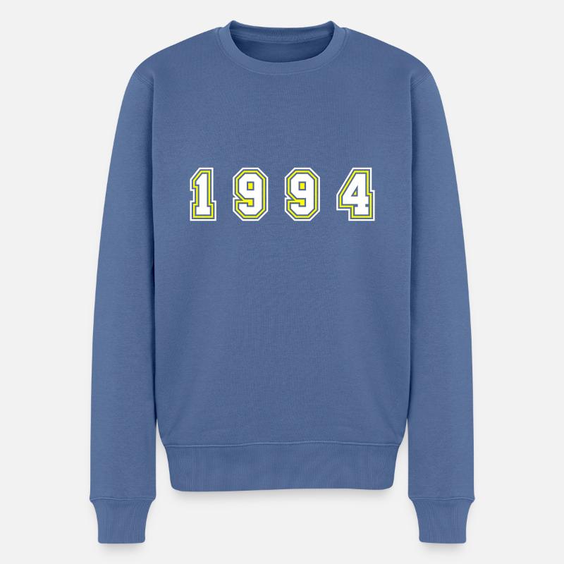 Numéro de l’année 1994 - Pull Premium bio Homme - bleu pigeon