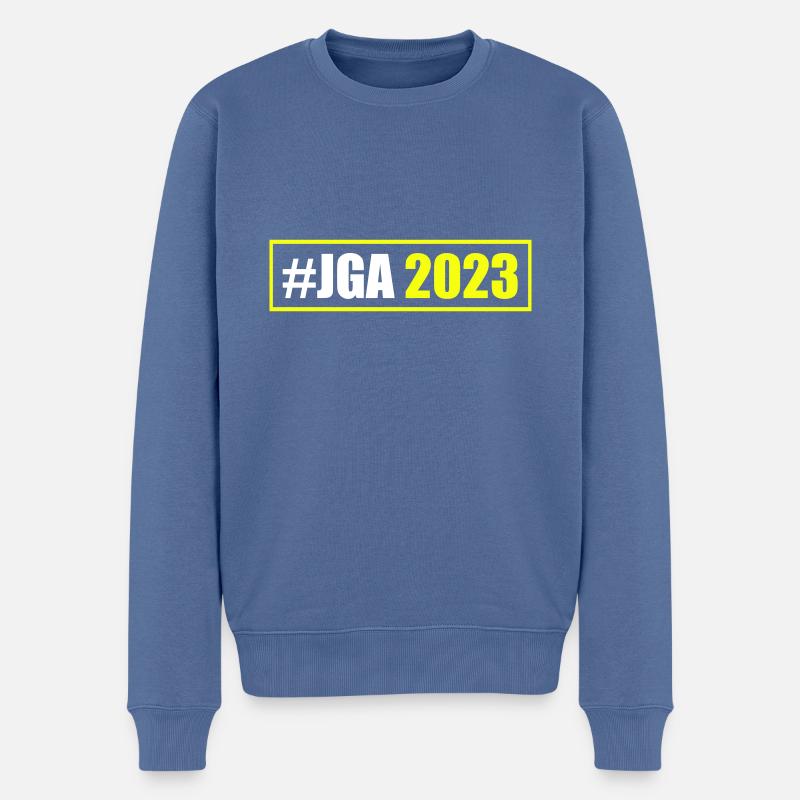 Jga 2023 Junggesellenabschied - Männer Premium Bio Pullover - Taubenblau