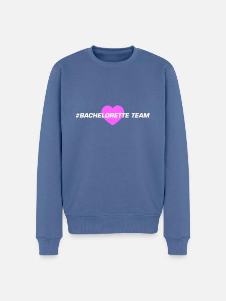 Bachelorette Team Heart - Men's Premium Organic Jumper - stone blue