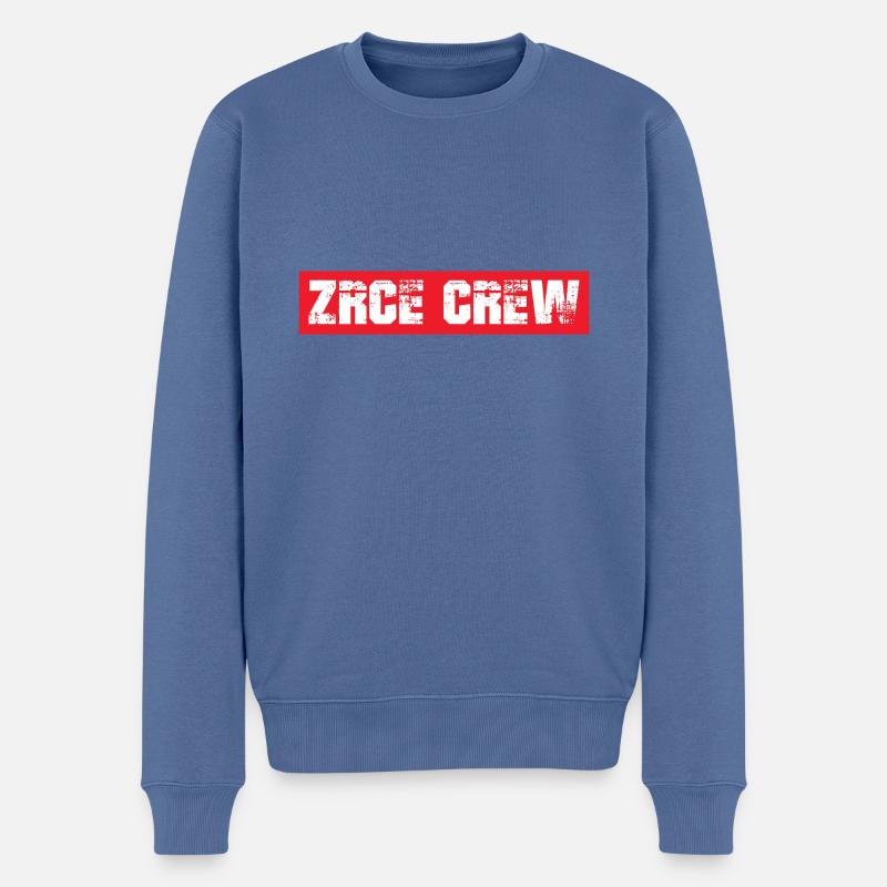 Zrce Crew - Männer Premium Bio Pullover - Taubenblau