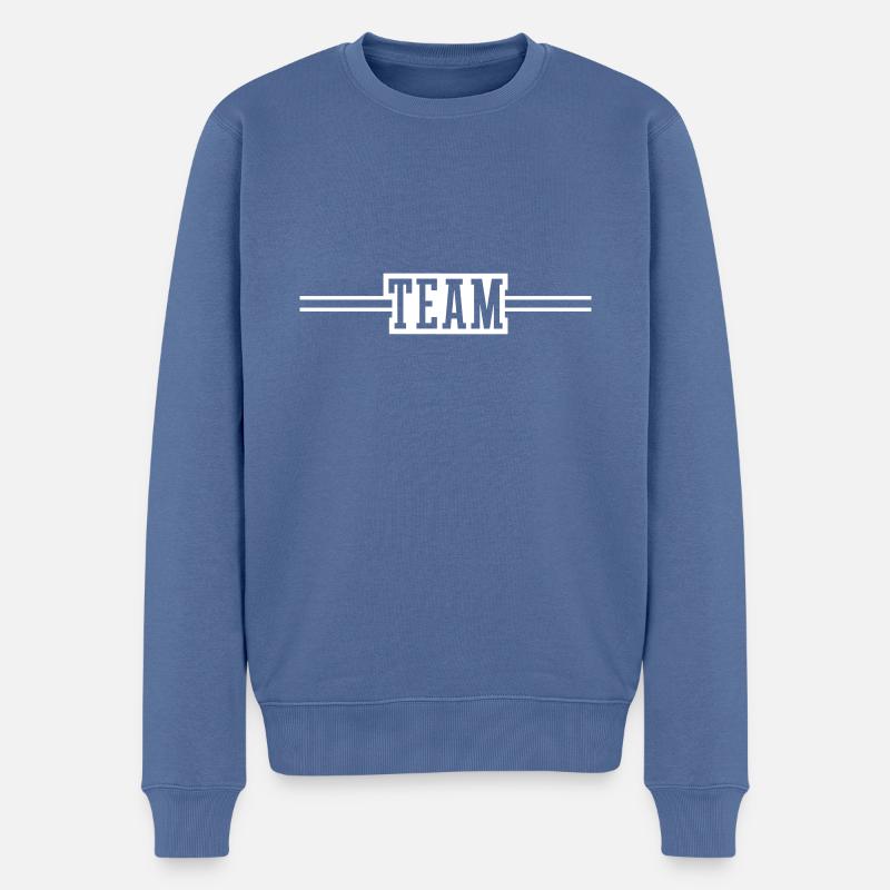 Icône d’équipe - Pull Premium bio Homme - bleu pigeon