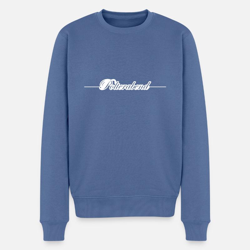 Polterabend - Männer Premium Bio Pullover - Taubenblau