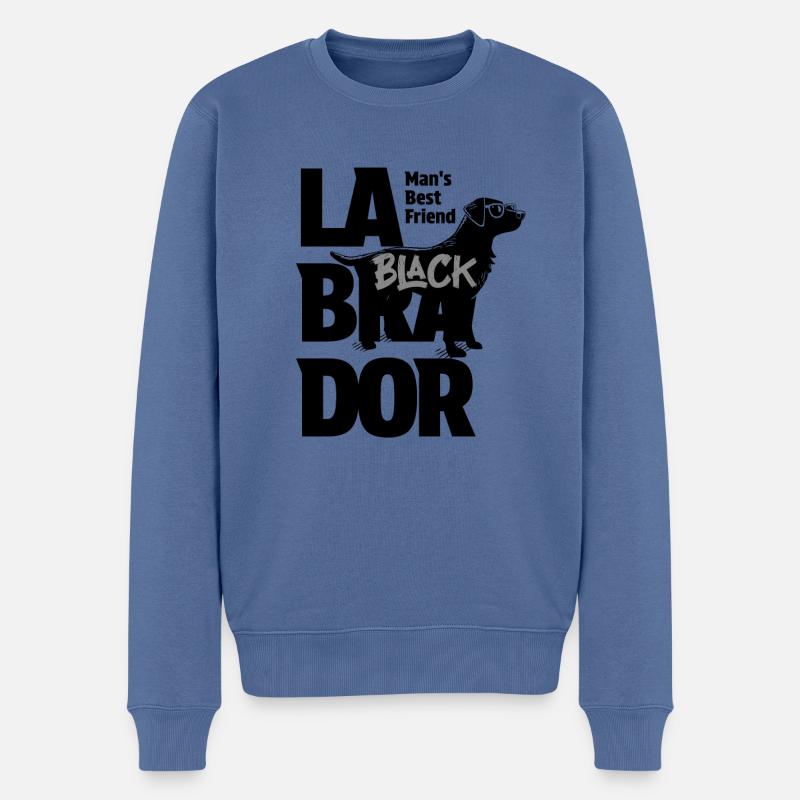 Man's Best Friend - Männer Premium Bio Pullover - Taubenblau