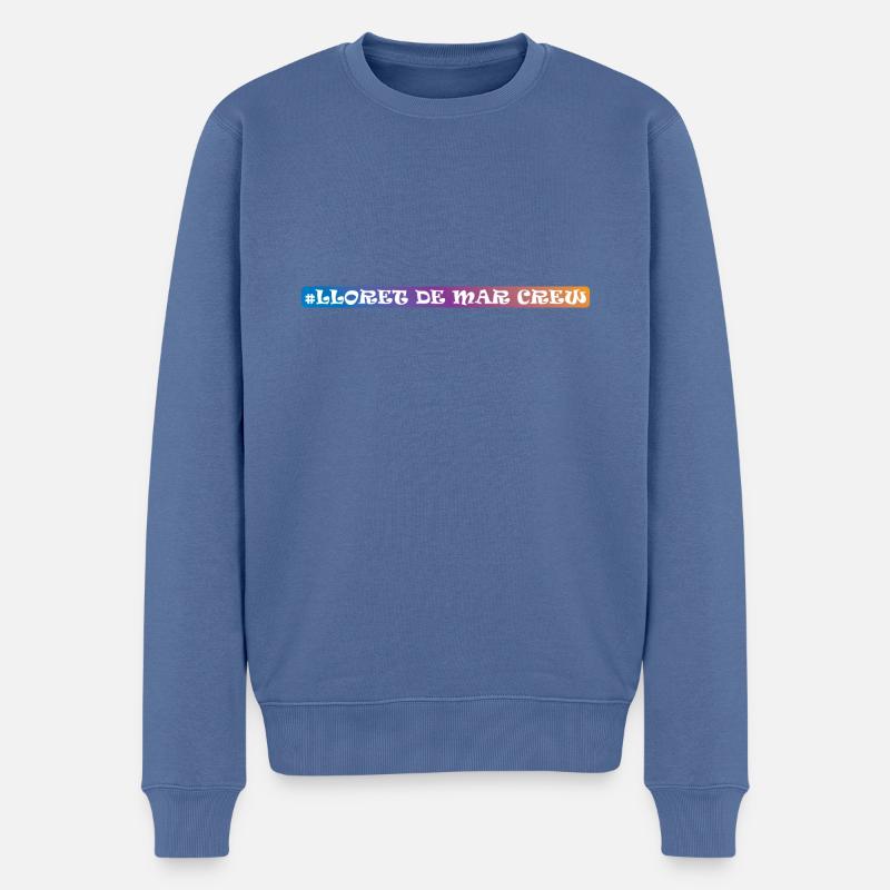Lloret De Mar Crew - Männer Premium Bio Pullover - Taubenblau