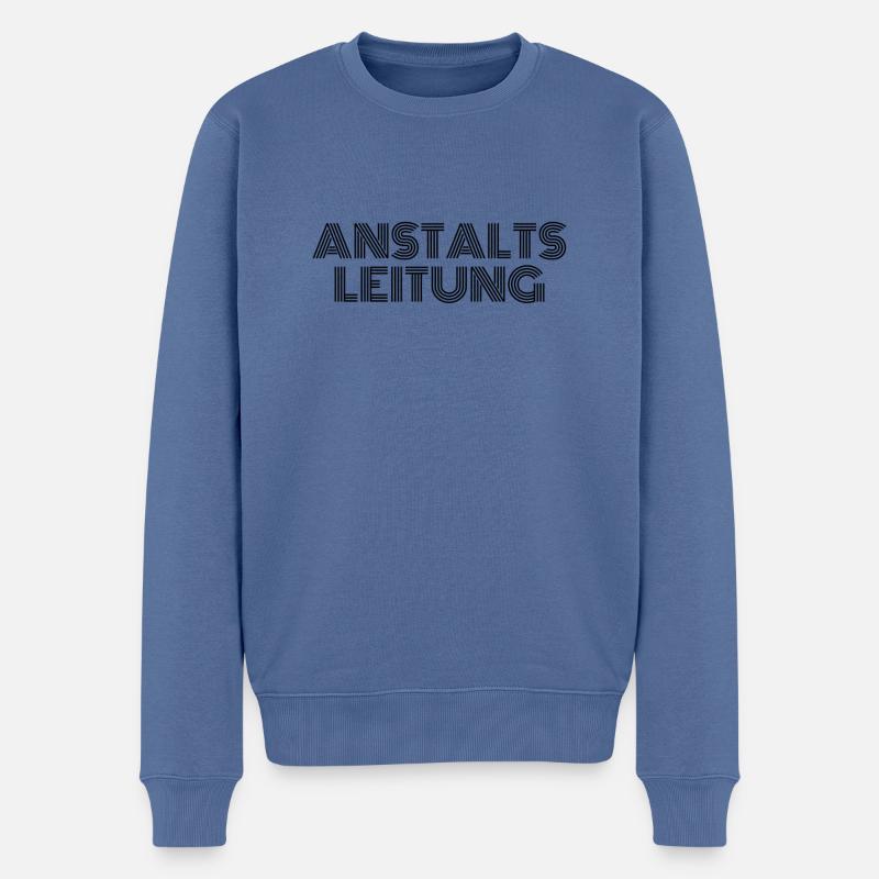 Anstalts Leitung - Männer Premium Bio Pullover - Taubenblau