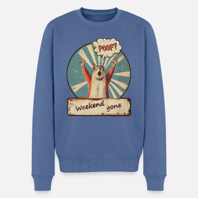 HOMO! Vergangenes Wochenende - Männer Premium Bio Pullover - Taubenblau