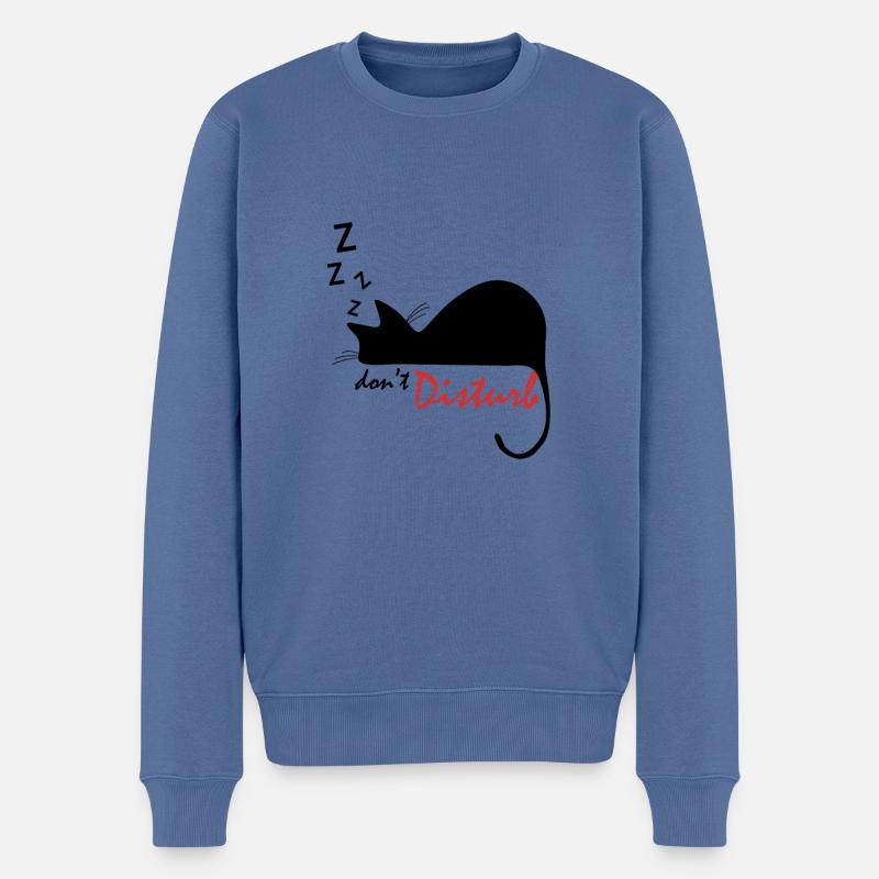dormir, ne pas déranger - dormir, ne pas déranger - Pull Premium bio Homme - bleu pigeon