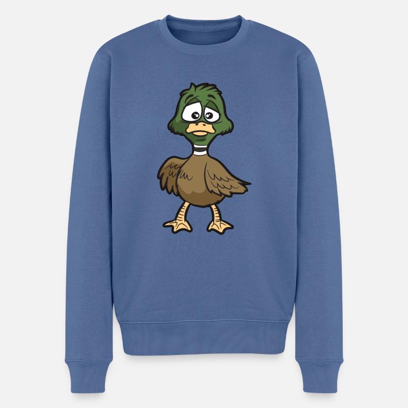 de canard doux - Pull Premium bio Homme - bleu pigeon