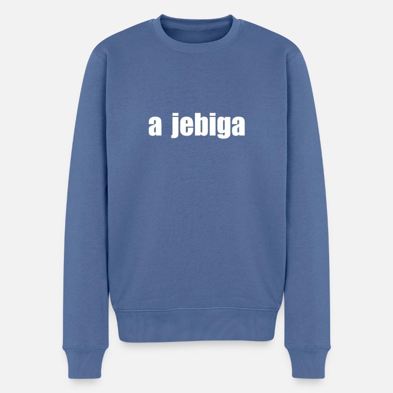 Jebiga - Serbien Kroatien Balkan - Männer Premium Bio Pullover - Taubenblau