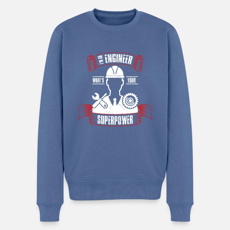 Engineer industrial engineer mechanical engineering - Men's Premium Organic Jumper - stone blue