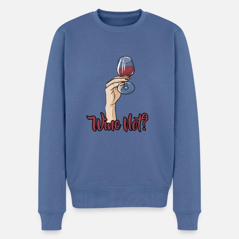 Ne pleure pas? - Pull Premium bio Homme - bleu pigeon