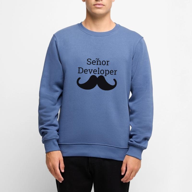 "Senor Developer, Senior Developer" |Programmierer Männer Premium Bio Pullover
