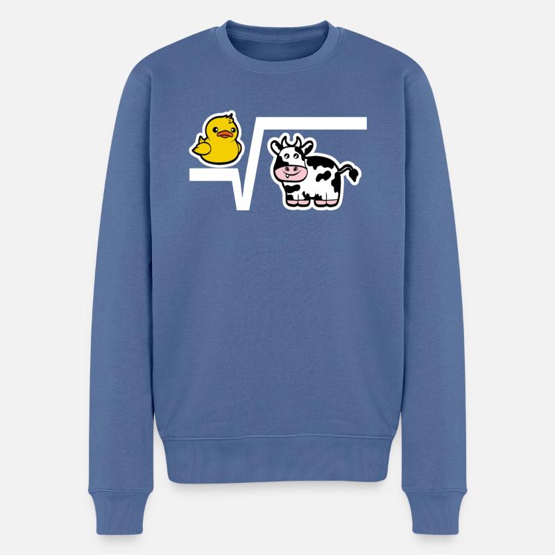T-Shirt Math Nth Root - Duck Root - Pull Premium bio Homme - bleu pigeon
