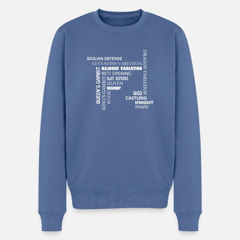 Termes d'échecs Chess moves cadeau de joueur d'échecs - Pull Premium bio Homme - bleu pigeon