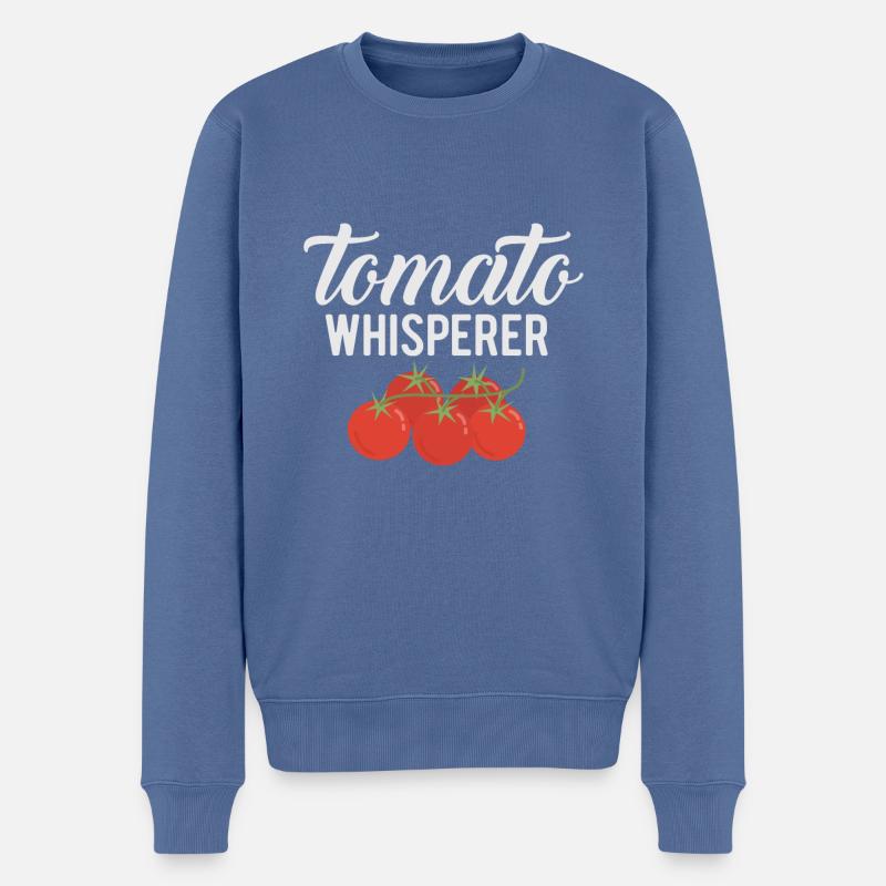 Tomatenflüsterer - Männer Premium Bio Pullover - Taubenblau