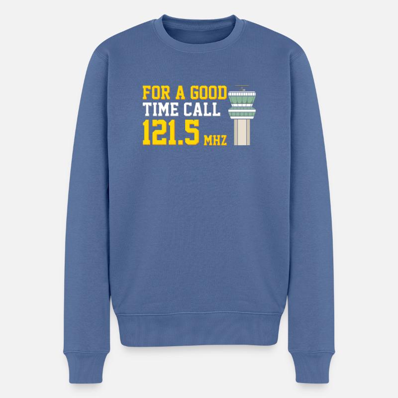AIR TRAFFIC CONTROL: Call 121 - Männer Premium Bio Pullover - Taubenblau