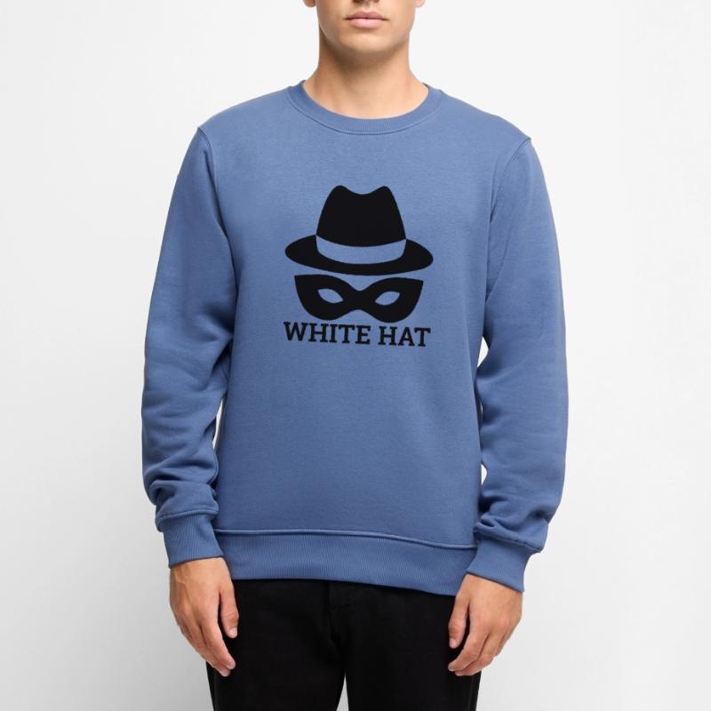 "White Hat Hacker" | Hacker, Computer Männer Premium Bio Pullover