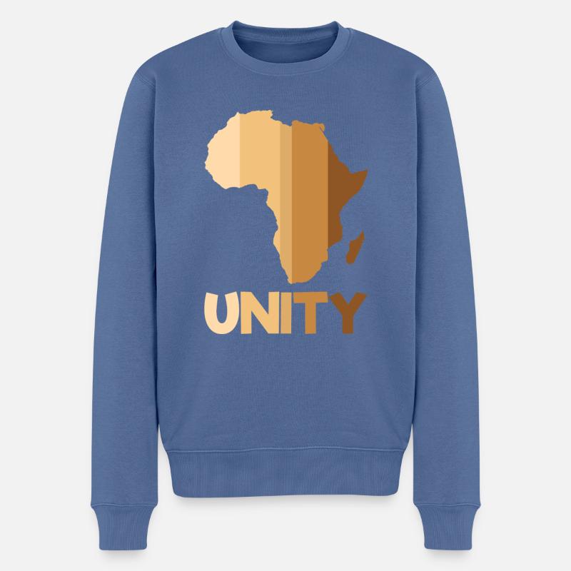 Africa Unity Black History - Pull Premium bio Homme - bleu pigeon