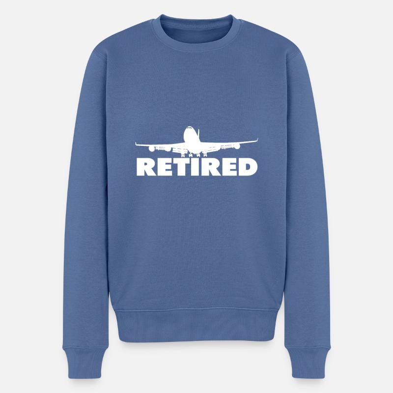 Retired Pilot - Pull Premium bio Homme - bleu pigeon
