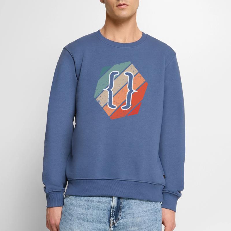 Vintage Web Developer CSS JavaScript und HTML 5 Männer Premium Bio Pullover
