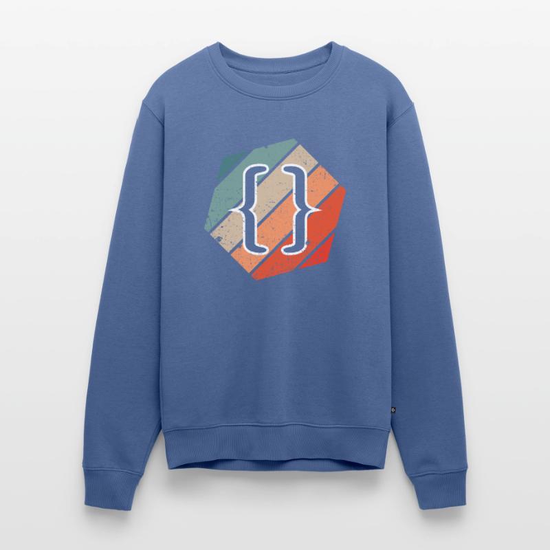 Vintage Web Developer CSS JavaScript und HTML 5 Männer Premium Bio Pullover