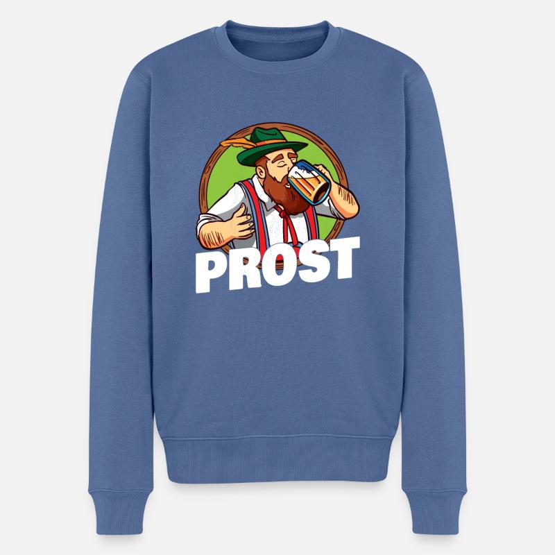 Santé - Deutsches Biers - Pull Premium bio Homme - bleu pigeon