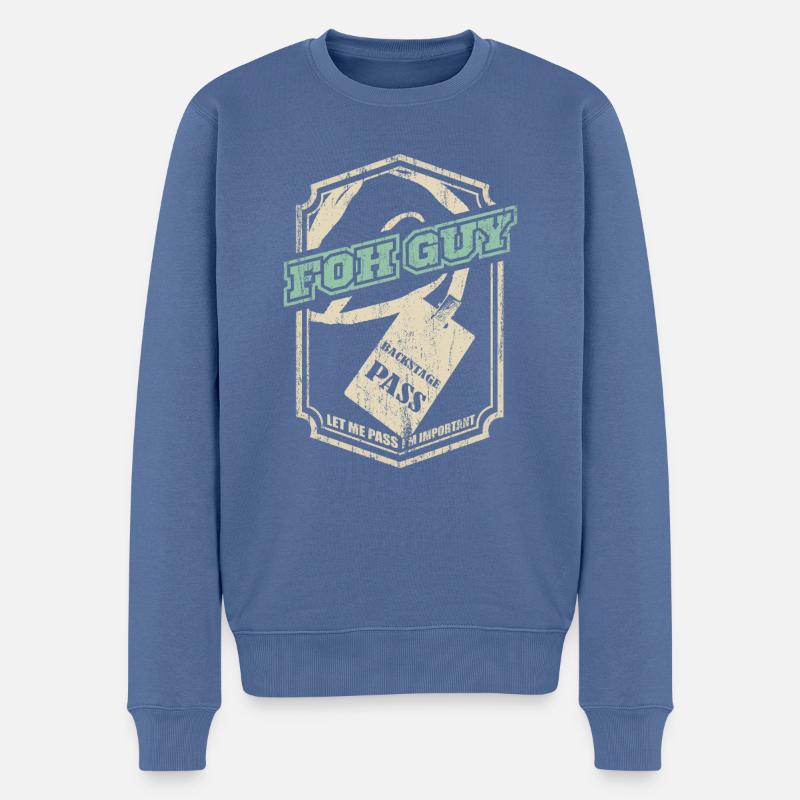 Techniciens du son Dicta teurs - Pull Premium bio Homme - bleu pigeon