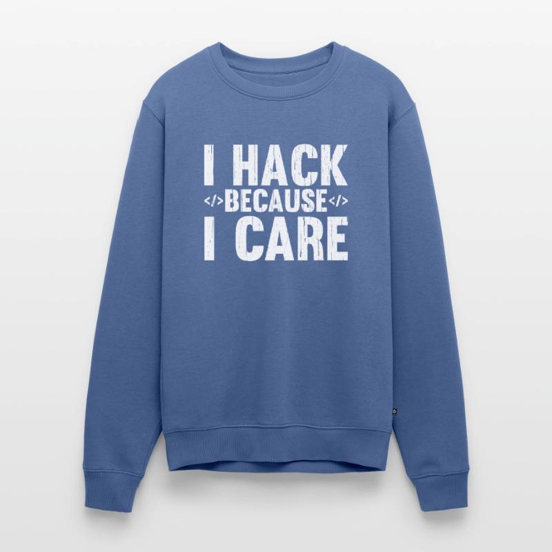 Hacker Hacking Code Computer admin Spruch Geschenk Männer Premium Bio Pullover