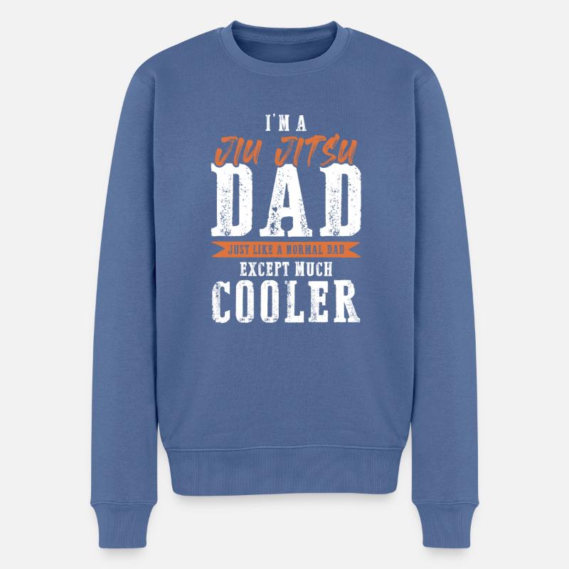 dad papa jiu jitsu - Pull Premium bio Homme - bleu pigeon