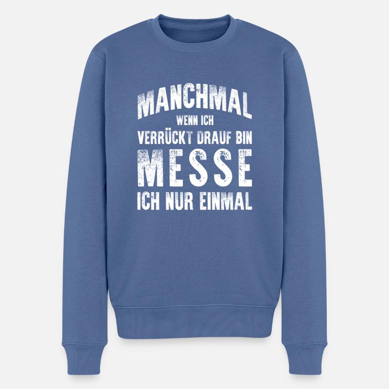 Hobel Säge Messen Schreiner Tischler Holz Geschenk - Männer Premium Bio Pullover - Taubenblau