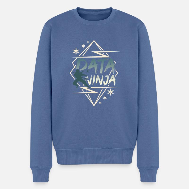 Data Scientist Data Enginieer - Männer Premium Bio Pullover - Taubenblau
