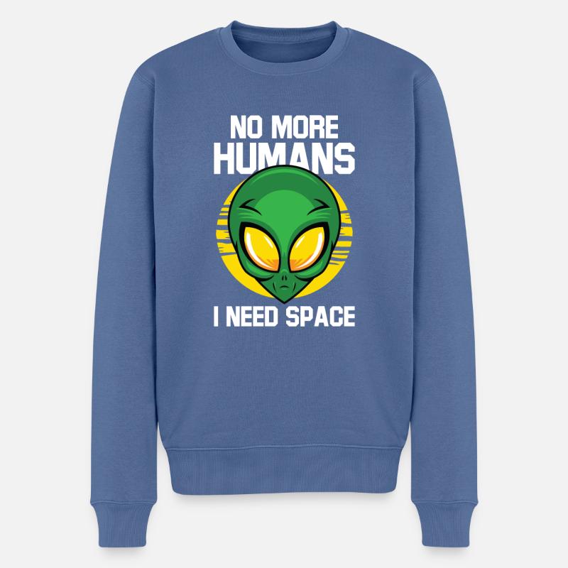 Alien Ufo Außerirdisch Aliens Area Geheim Geschenk - Männer Premium Bio Pullover - Taubenblau