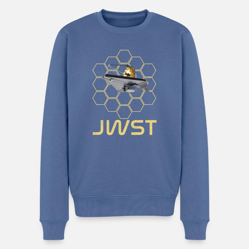 jwst Télescope spatial James Webb - Pull Premium bio Homme - bleu pigeon