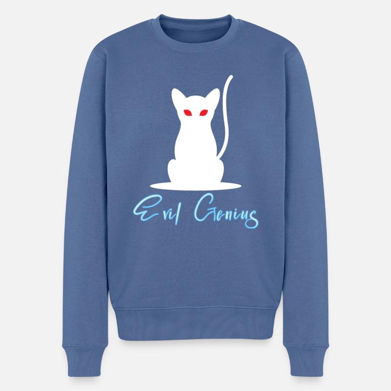 Evil Genius - devilish genius - Men's Premium Organic Jumper - stone blue