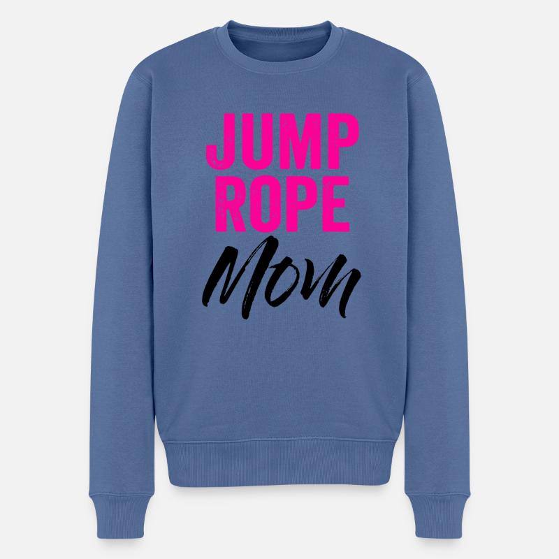 Jump Rope Mom Rope Jumping Rope Skipping Single Ro - Männer Premium Bio Pullover - Taubenblau