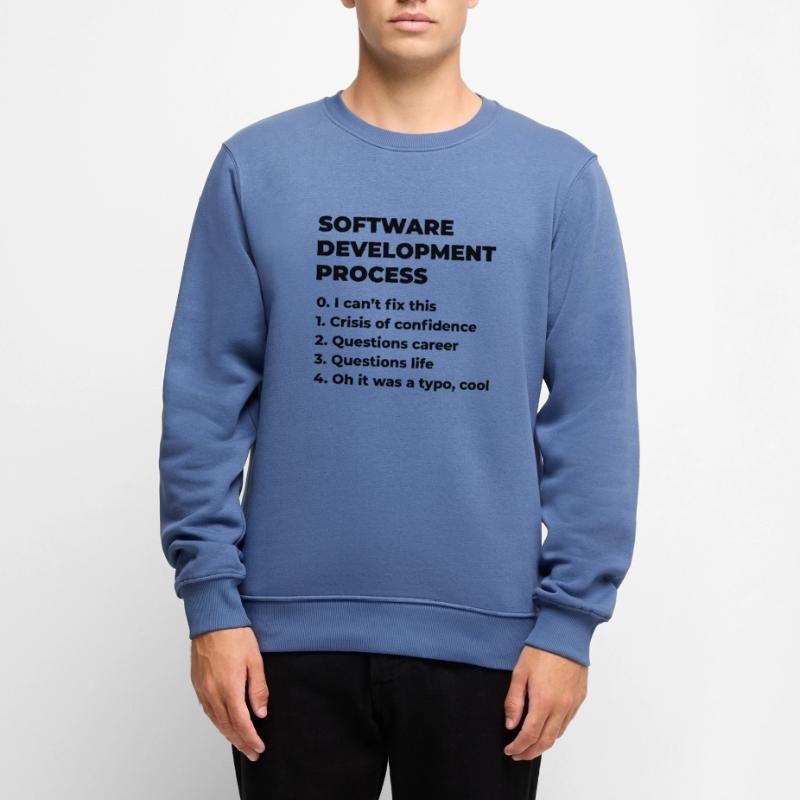 Software Development Process Programmer Coder Nerd Männer Premium Bio Pullover