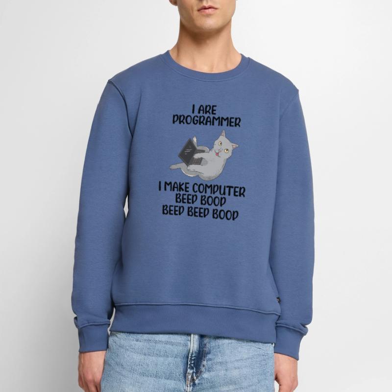 I Are Programmer I Make Computer Beep Bop Coder So Männer Premium Bio Pullover