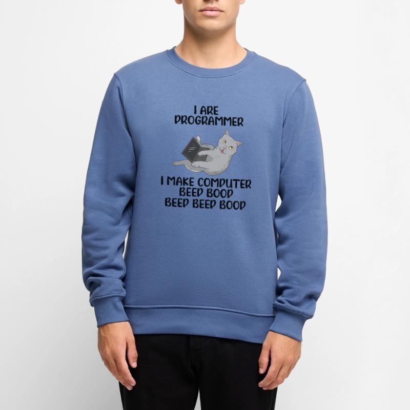 I Are Programmer I Make Computer Beep Bop Coder So Männer Premium Bio Pullover