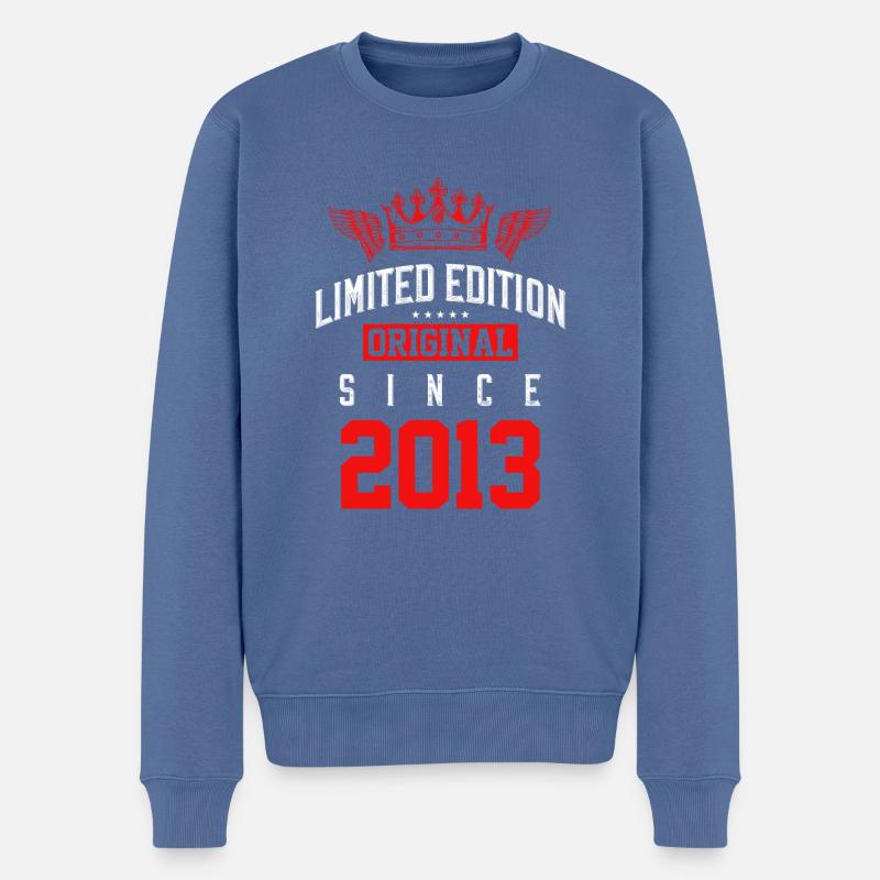 Édition limitée 2013 - Pull Premium bio Homme - bleu pigeon