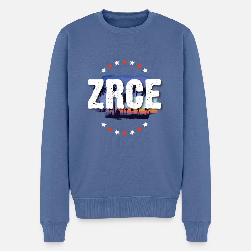 Zrce - Pull Premium bio Homme - bleu pigeon