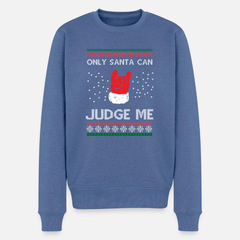 Only Santa - Männer Premium Bio Pullover - Taubenblau